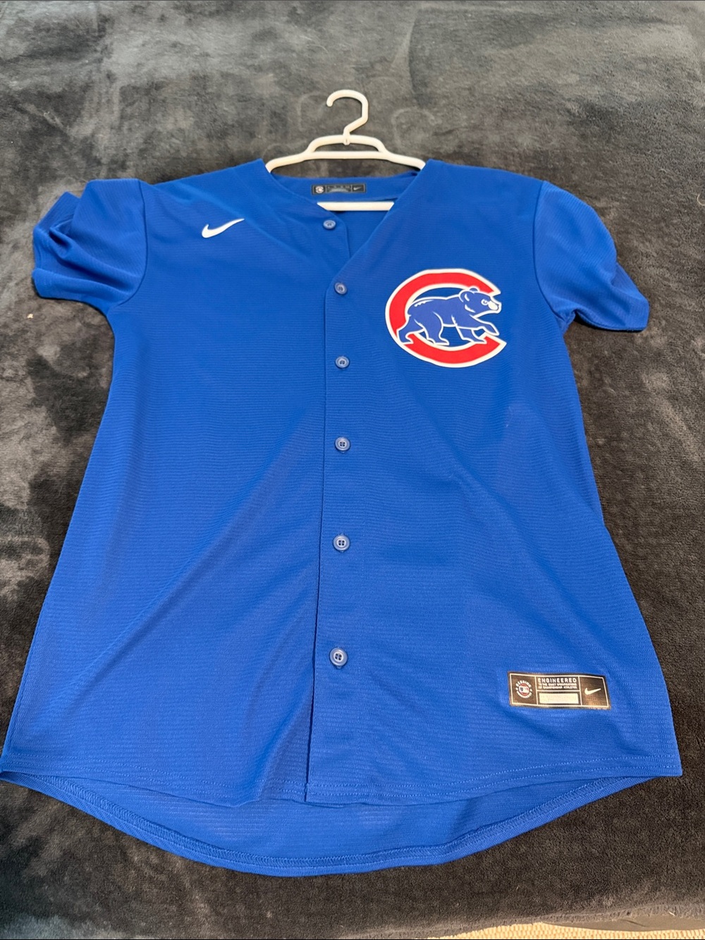 Genuine Merchandise Royal Blue Kids Button-Up Jersey with Cubs Logo